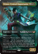 Winter, Cynical Opportunist (DSC-007) [Duskmourn: House of Horror Commander] (Borderless)
