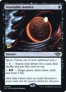 Insatiable Avarice (PRE-91S) [Outlaws of Thunder Junction Promos] Foil