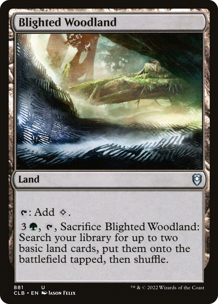 Blighted Woodland (CLB-881) [Commander Legends: Battle for Baldur's Gate]