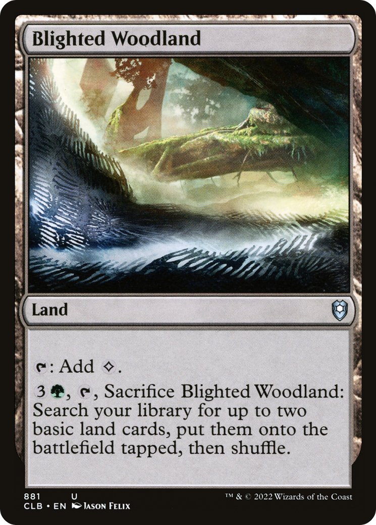 Blighted Woodland (CLB-881) [Commander Legends: Battle for Baldur's Gate]