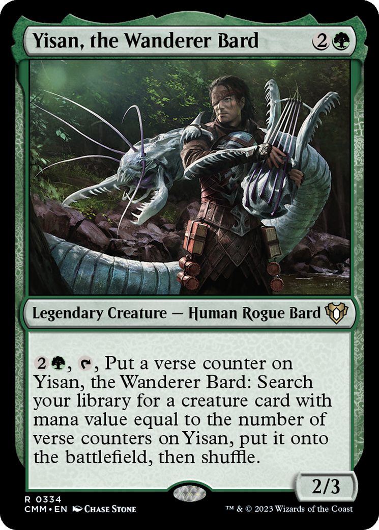 Yisan, the Wanderer Bard (CMM-334) [Commander Masters] Foil