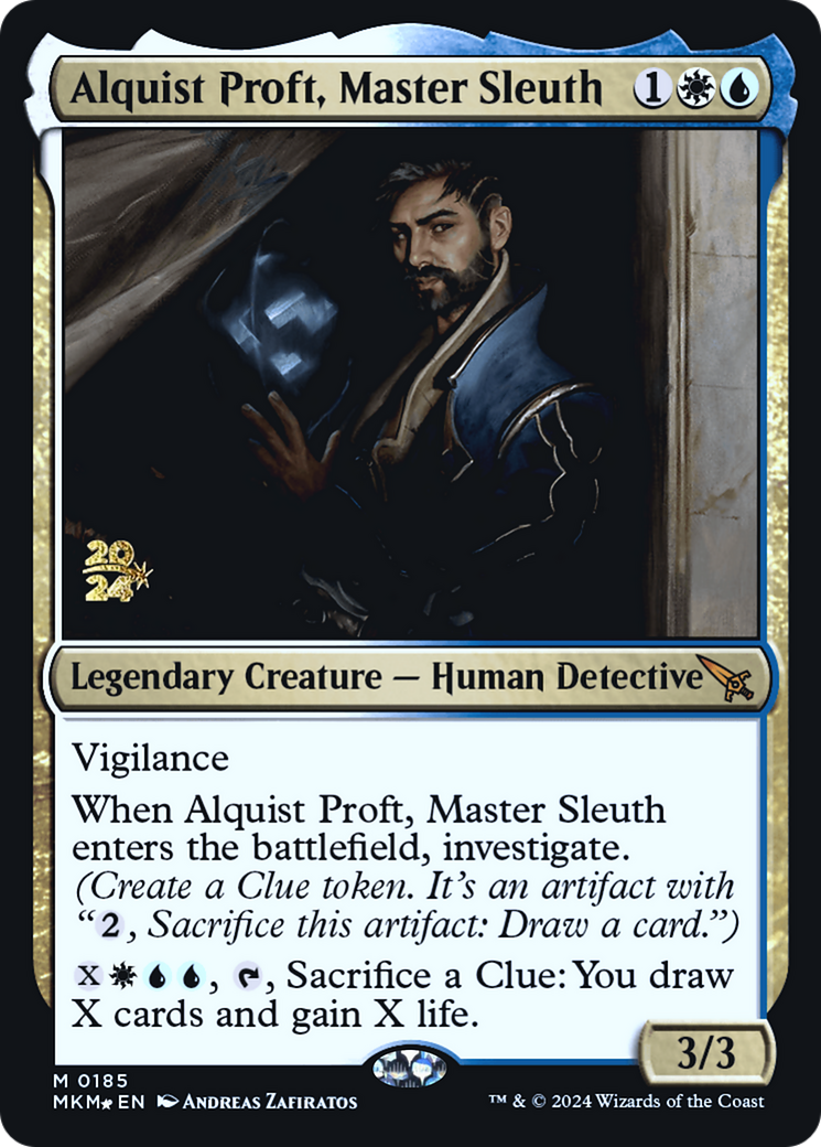 Alquist Proft, Master Sleuth (PRE-185S) [Murders at Karlov Manor Promos] Foil