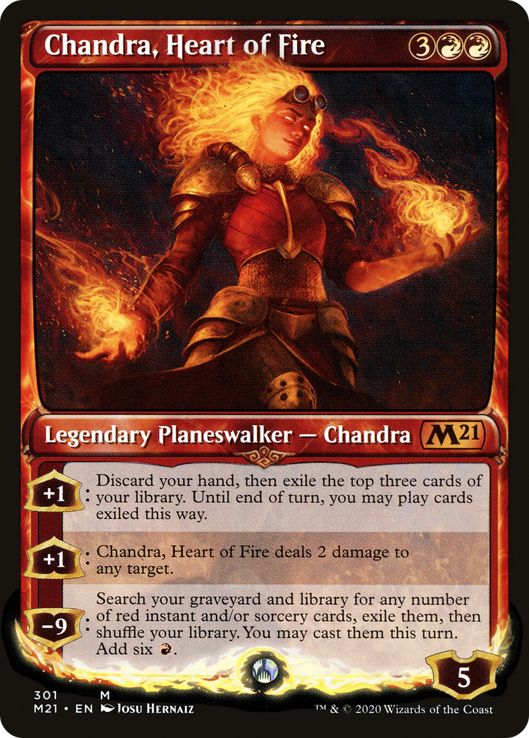 Chandra, Heart of Fire (M21-301) [Core Set 2021]: (Showcase) Foil