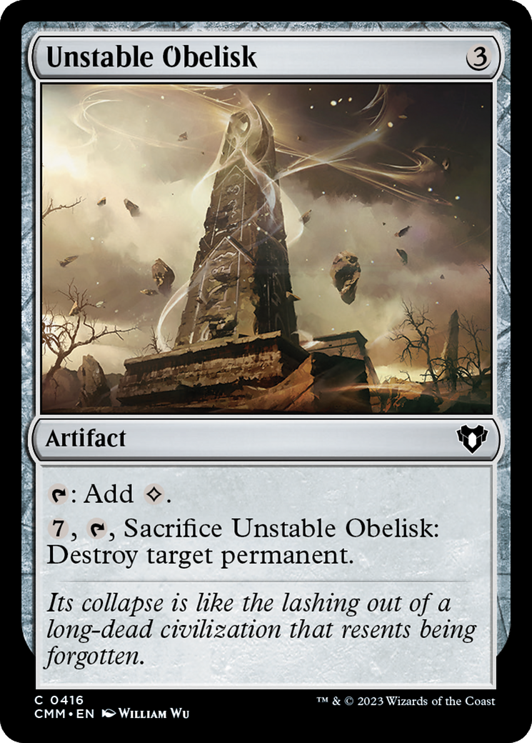 Unstable Obelisk (CMM-416) [Commander Masters] Foil