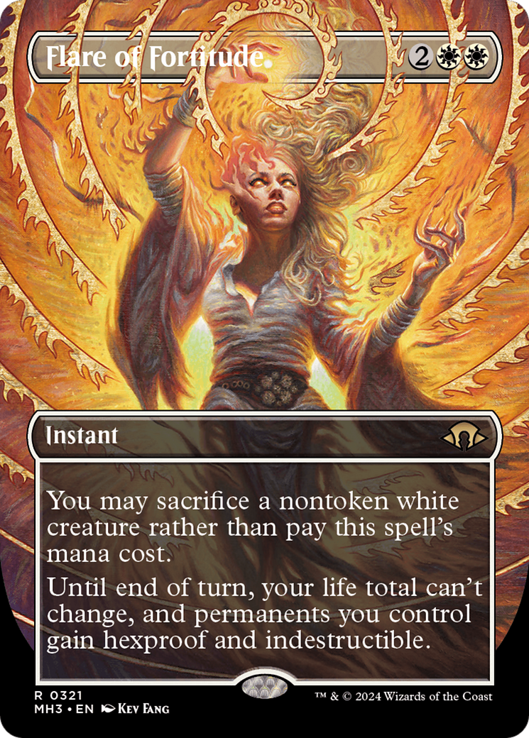 Flare of Fortitude (MH3-321) [Modern Horizons 3] (Borderless) Foil