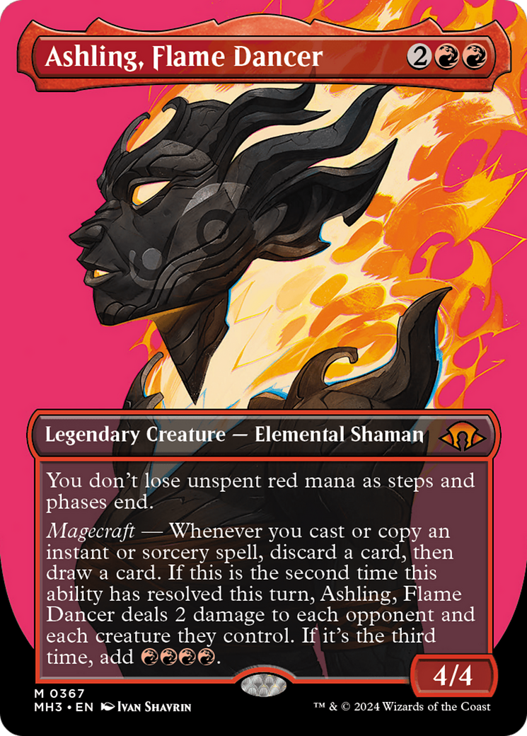 Ashling, Flame Dancer (MH3-367) [Modern Horizons 3] (Borderless) Foil