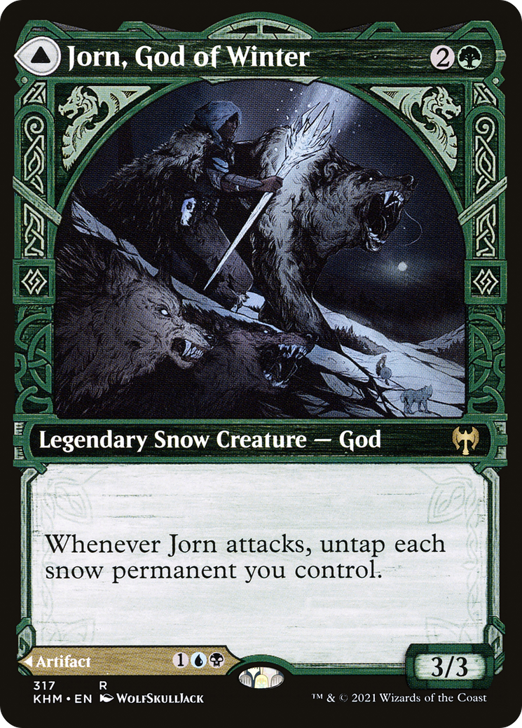 Jorn, God of Winter // Kaldring, the Rimestaff (KHM-317) [Kaldheim]: (Showcase) Foil