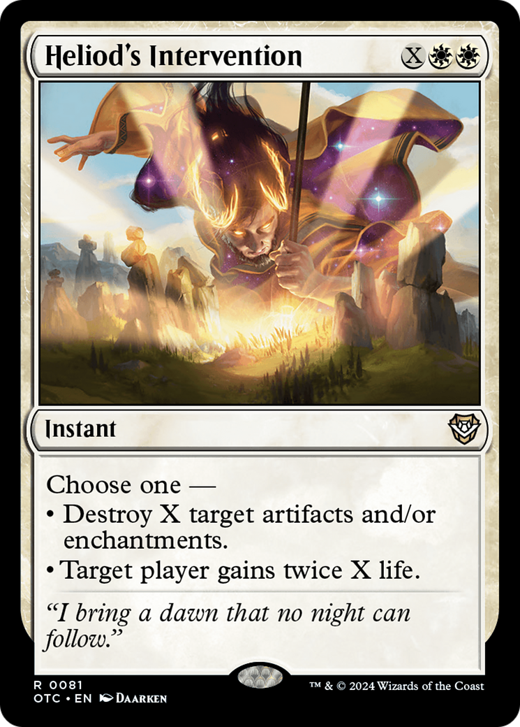Heliod's Intervention (OTC-081) [Outlaws of Thunder Junction Commander]