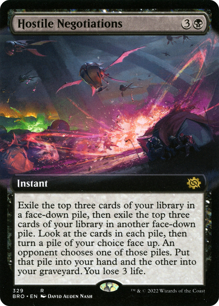 Hostile Negotiations (Extended Art) (BRO-329) [The Brothers' War]