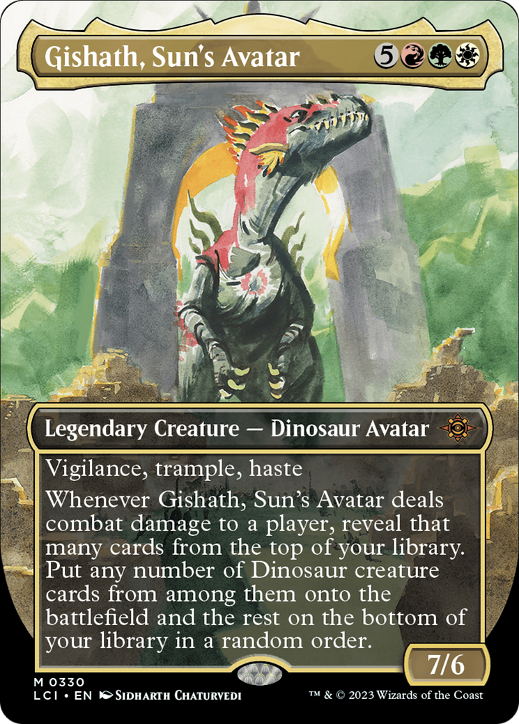 Gishath, Sun's Avatar (LCI-330) [The Lost Caverns of Ixalan] (Borderless)