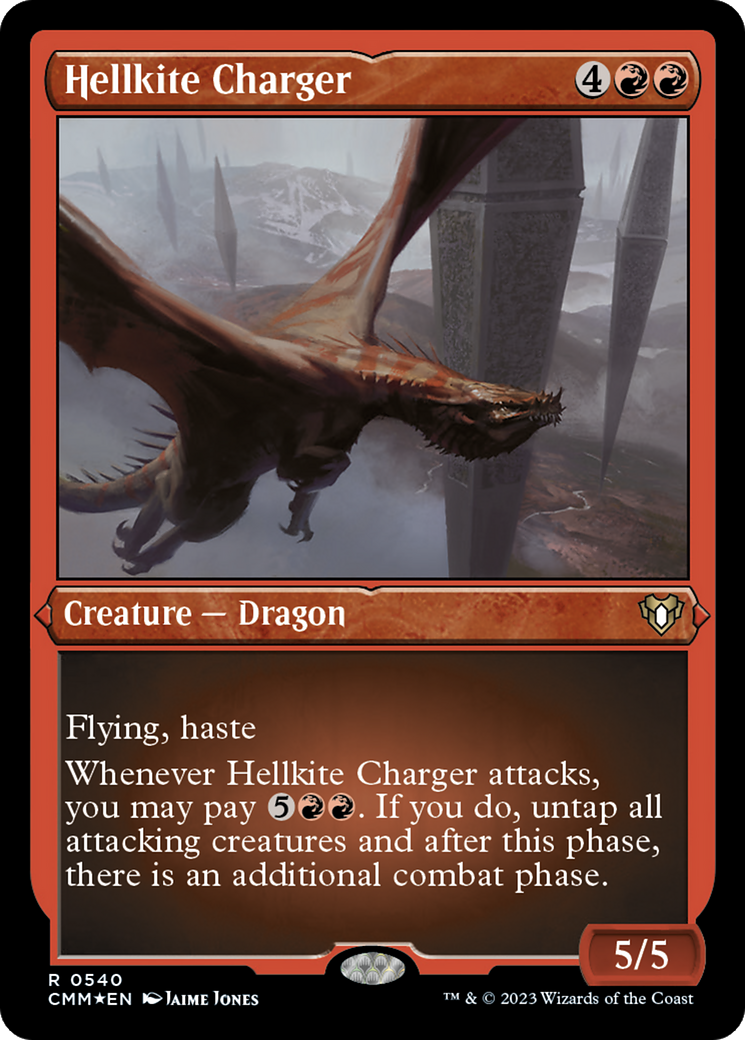 Hellkite Charger (CMM-540) [Commander Masters] Etched Foil