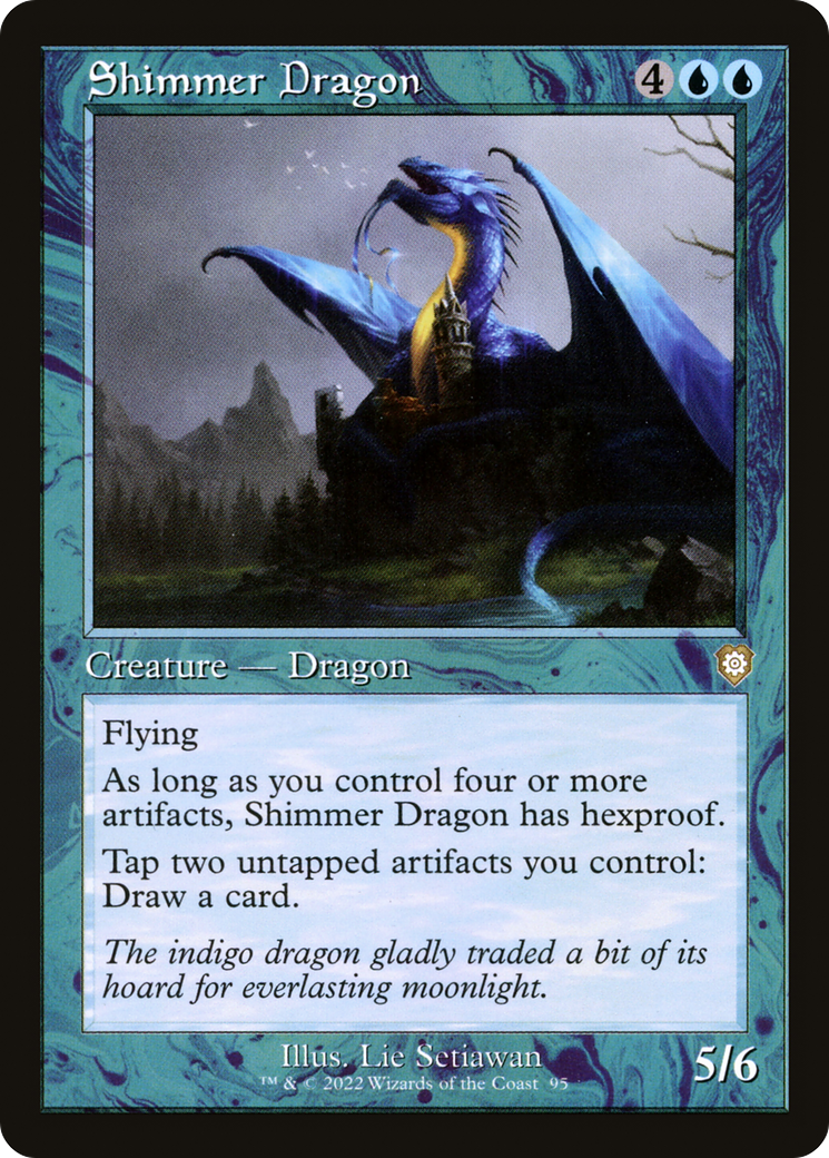 Shimmer Dragon (Retro Frame) (BRC-095) [The Brothers' War Commander]