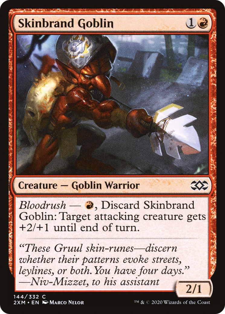 Skinbrand Goblin (2XM-144) [Double Masters] Foil