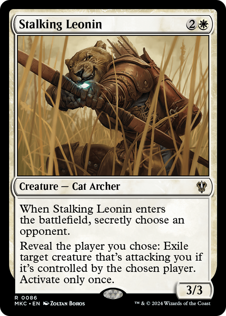 Stalking Leonin (MKC-086) [Murders at Karlov Manor Commander]