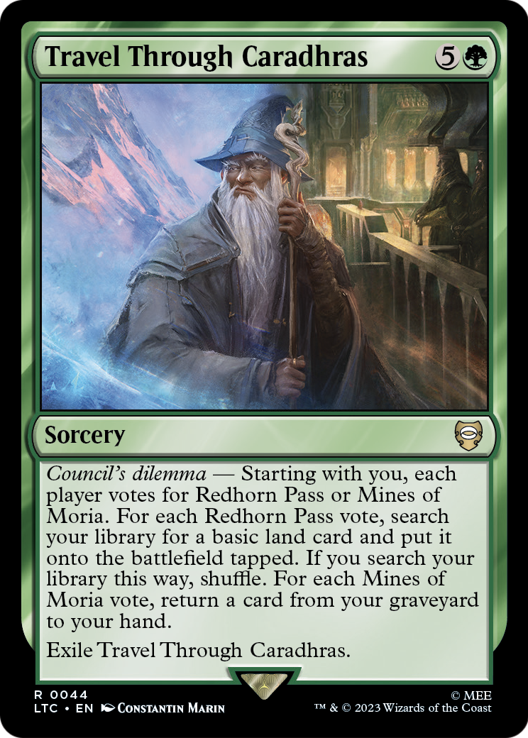 Travel Through Caradhras (LTC-044) [Tales of Middle-earth Commander]