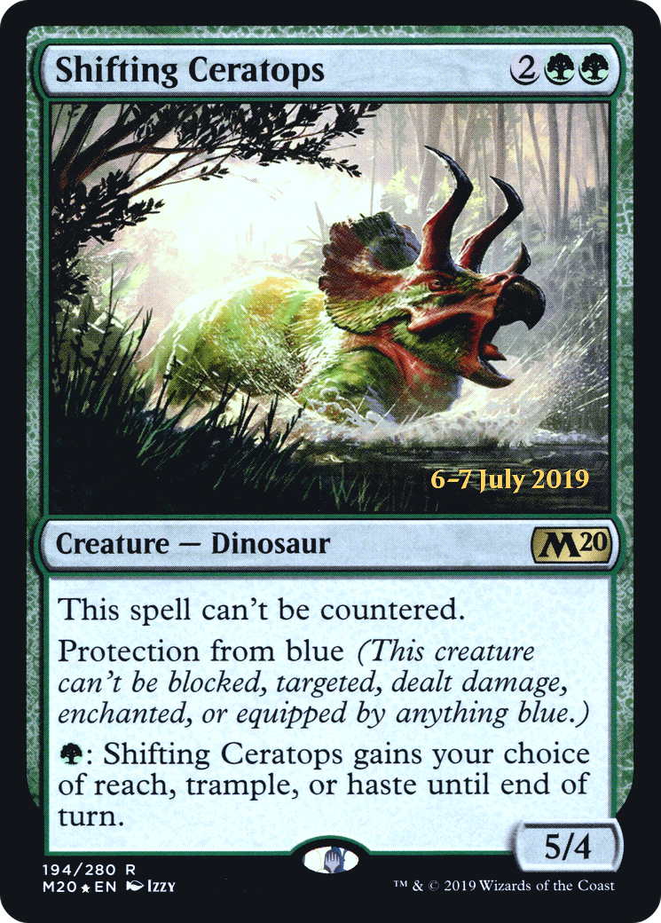 Shifting Ceratops (PRE-194S) [Core Set 2020 Promos] Foil