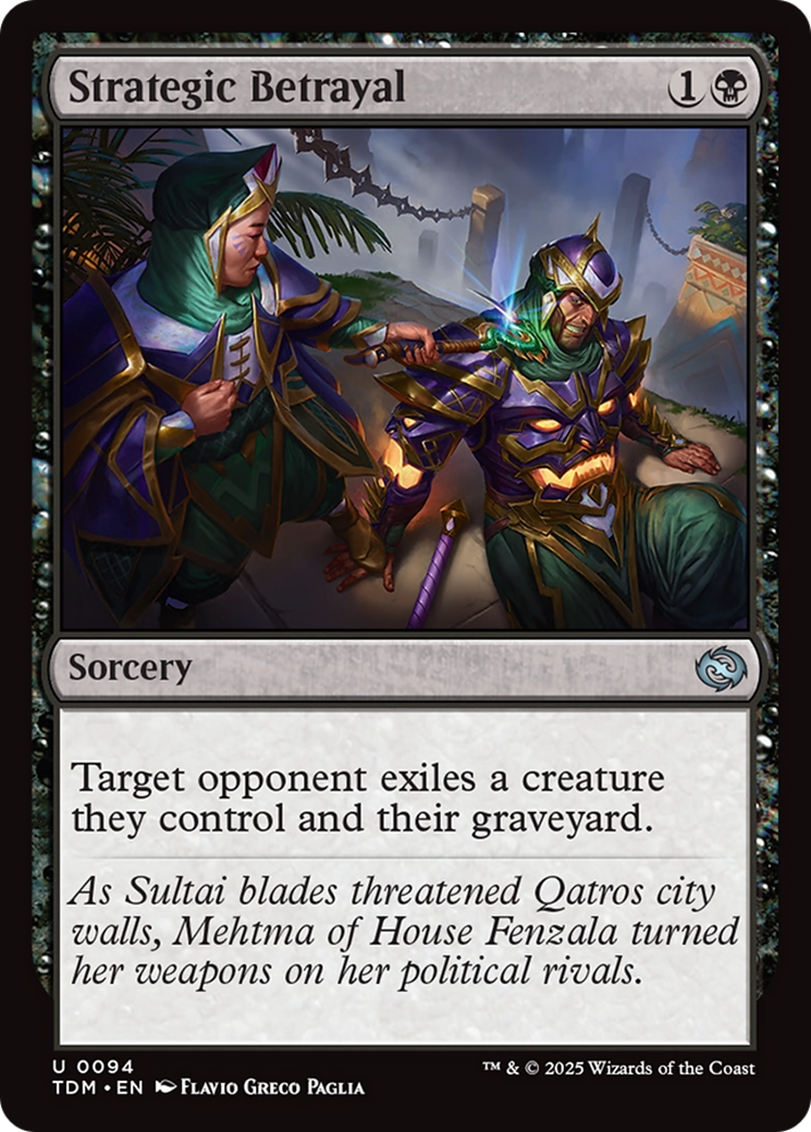 Strategic Betrayal (TDM-094) [Tarkir: Dragonstorm] Foil