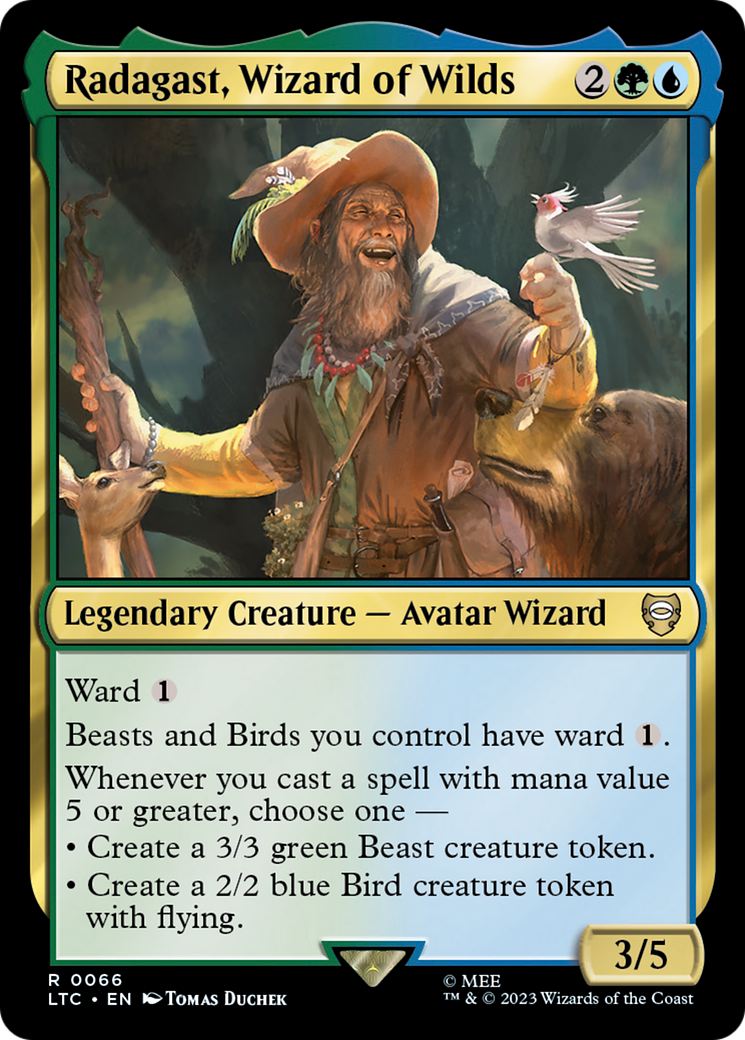 Radagast, Wizard of Wilds (LTC-066) [Tales of Middle-earth Commander] Foil