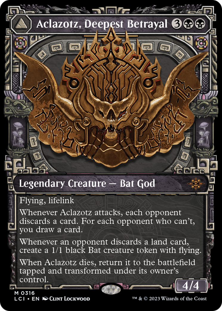 Aclazotz, Deepest Betrayal // Temple of the Dead (LCI-316) [The Lost Caverns of Ixalan]: (Showcase)