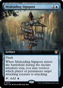 Misleading Signpost (WOC-047) [Wilds of Eldraine Commander]: (Extended Art)