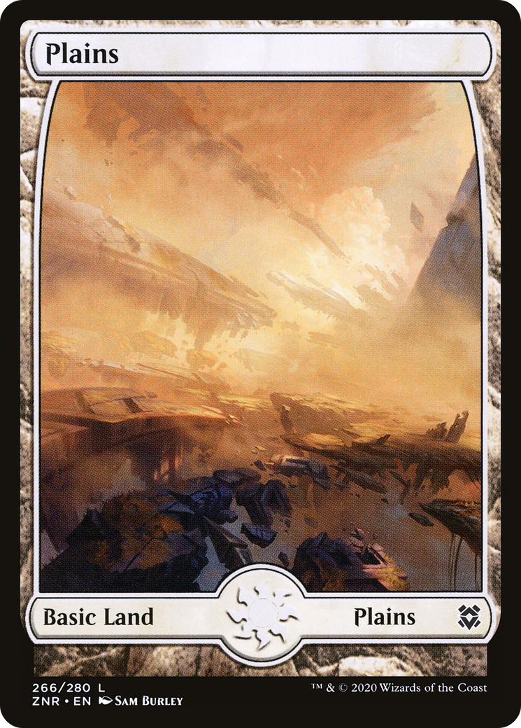Plains (266) - Full Art (ZNR-266) [Zendikar Rising]