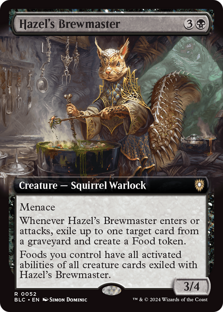 Hazel's Brewmaster (BLC-052) [Bloomburrow Commander]: (Extended Art)