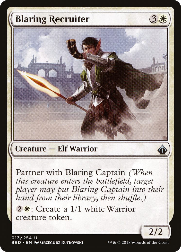 Blaring Recruiter (BBD-013) [Battlebond] Foil
