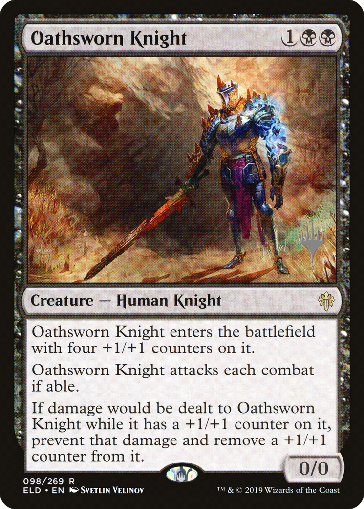 Oathsworn Knight (PPELD-98P) [Promo Pack: Throne of Eldraine Promos]