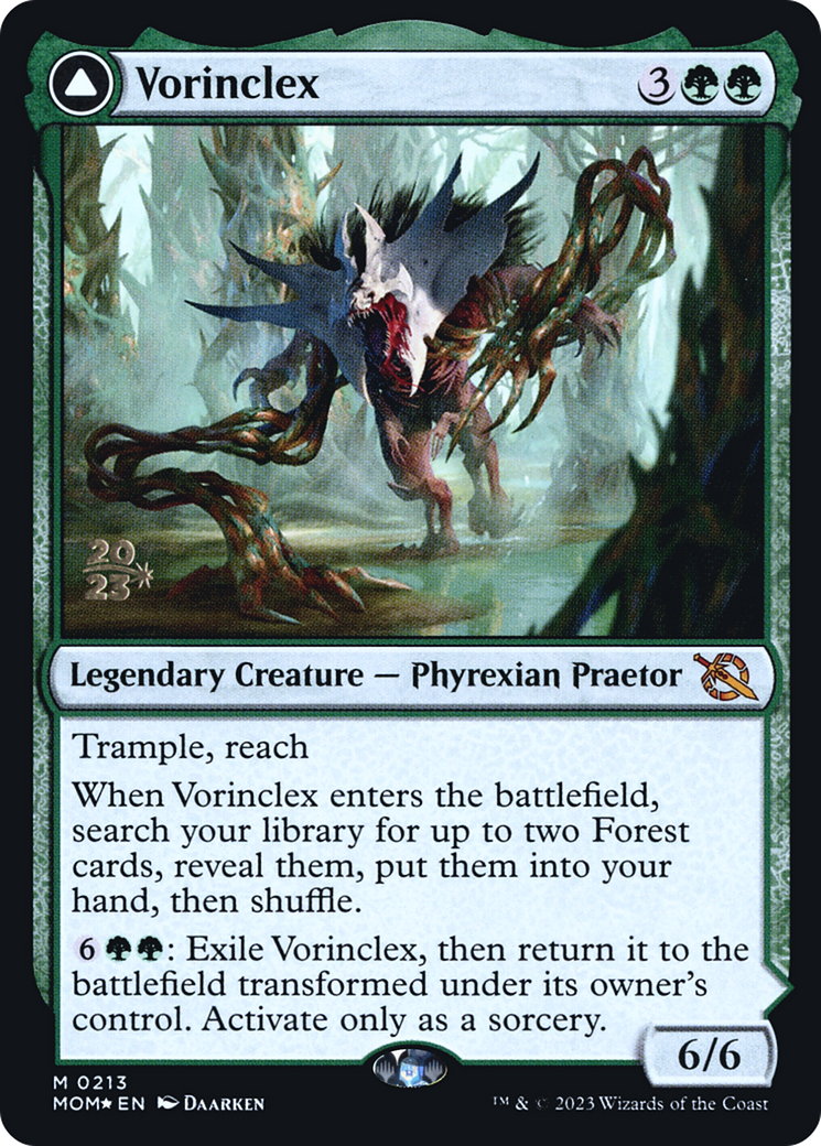 Vorinclex (PRE-213) [March of the Machine Promos] Foil