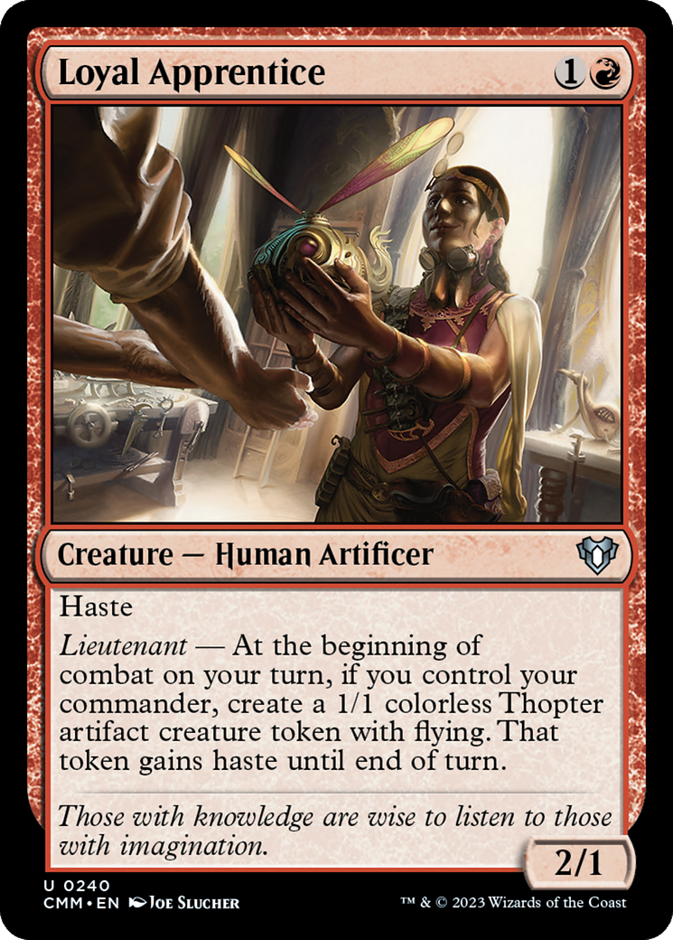 Loyal Apprentice (CMM-240) [Commander Masters]
