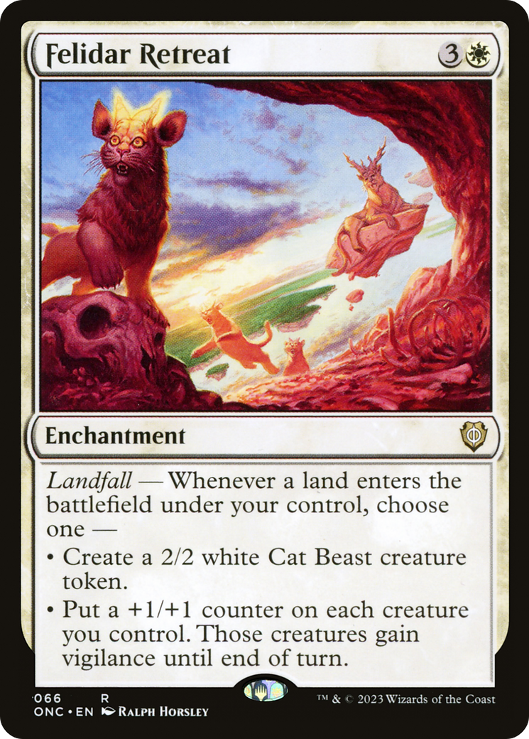 Felidar Retreat (ONC-066) [Phyrexia: All Will Be One Commander]