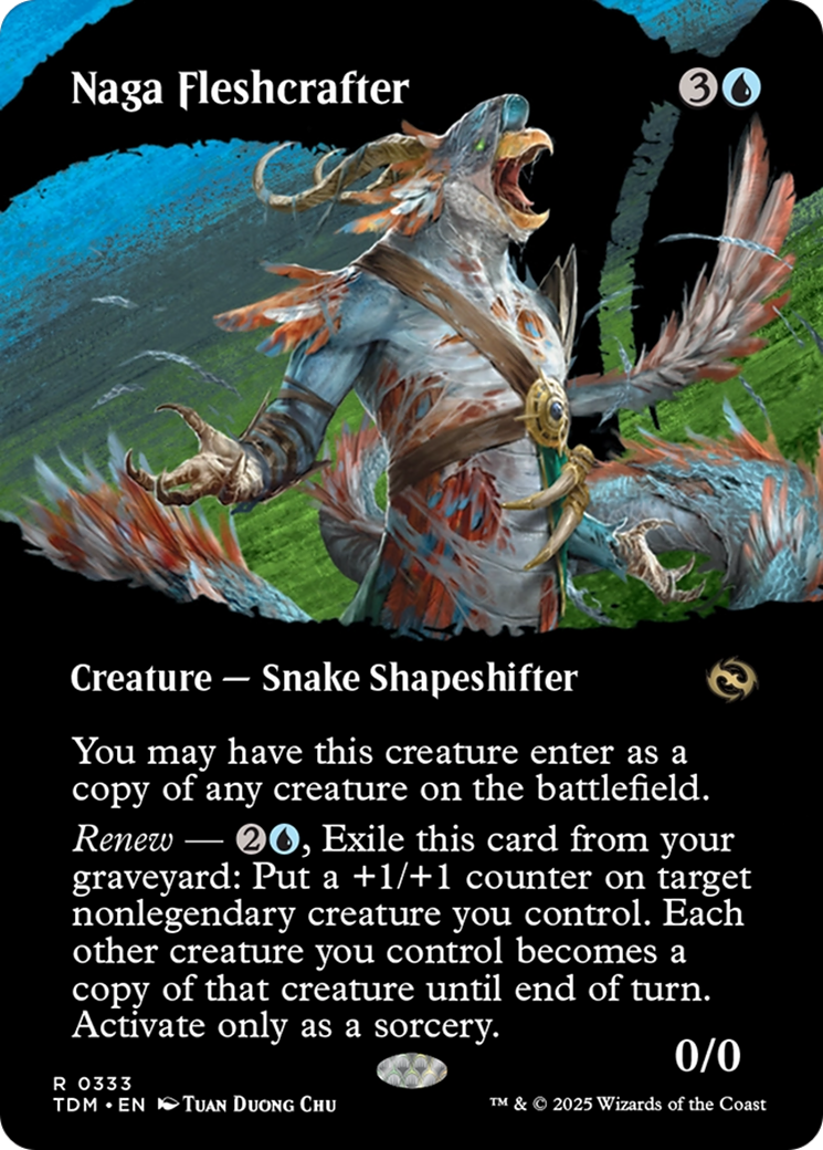 Naga Fleshcrafter (TDM-333) [Tarkir: Dragonstorm]: (Showcase) (Borderless)
