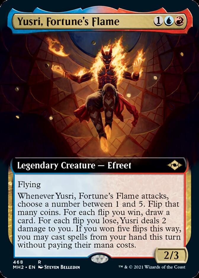 Yusri, Fortune's Flame (MH2-468) [Modern Horizons 2]: (Extended Art) Foil