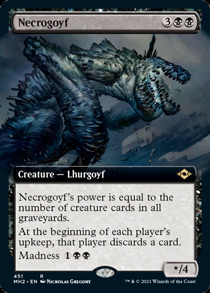 Necrogoyf (MH2-451) [Modern Horizons 2]: (Extended Art)