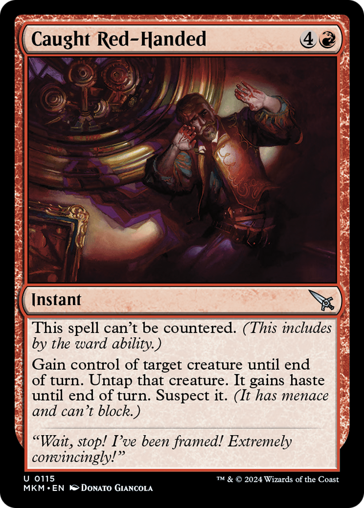 Caught Red-Handed (MKM-115) [Murders at Karlov Manor] Foil
