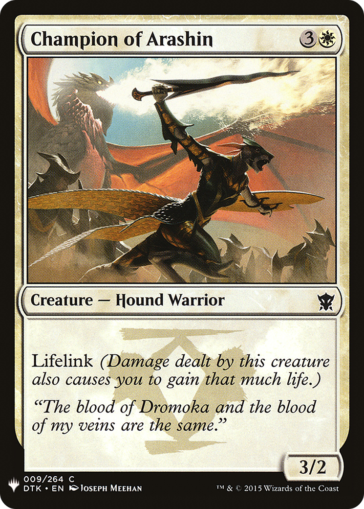 Champion of Arashin (LIST-DTK-9) [The List]