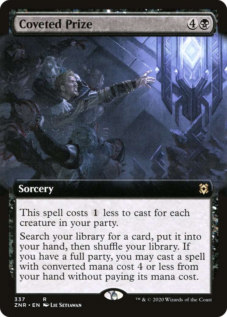 Coveted Prize (ZNR-337) [Zendikar Rising]: (Extended Art) Foil