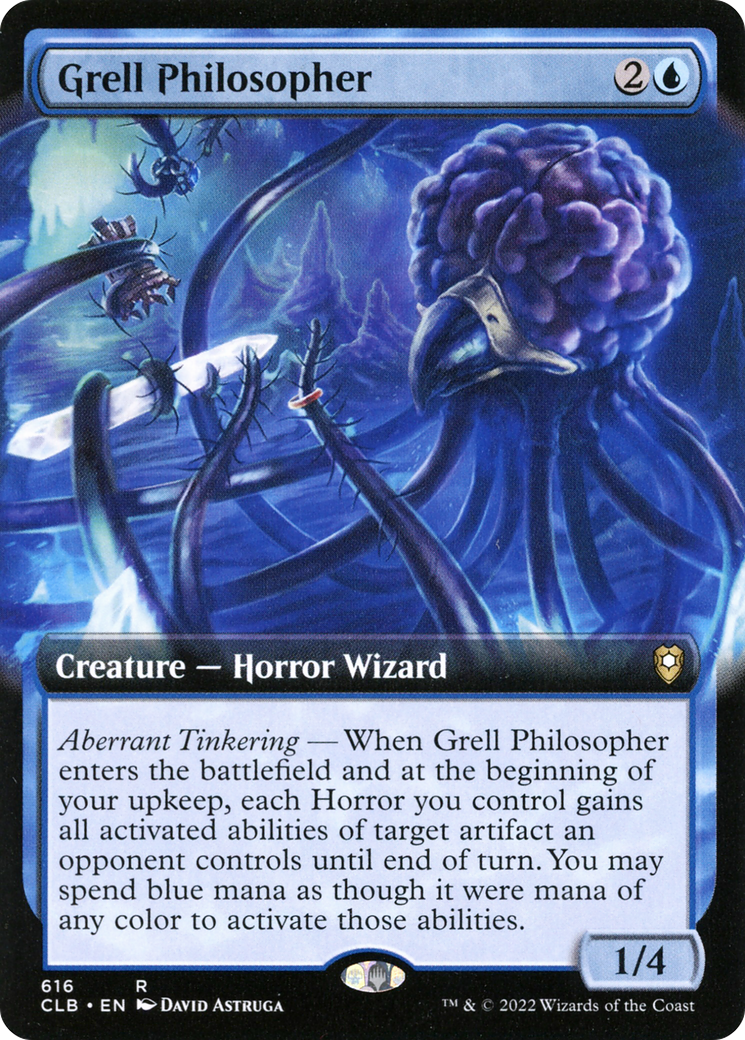 Grell Philosopher (Extended Art) (CLB-616) [Commander Legends: Battle for Baldur's Gate]