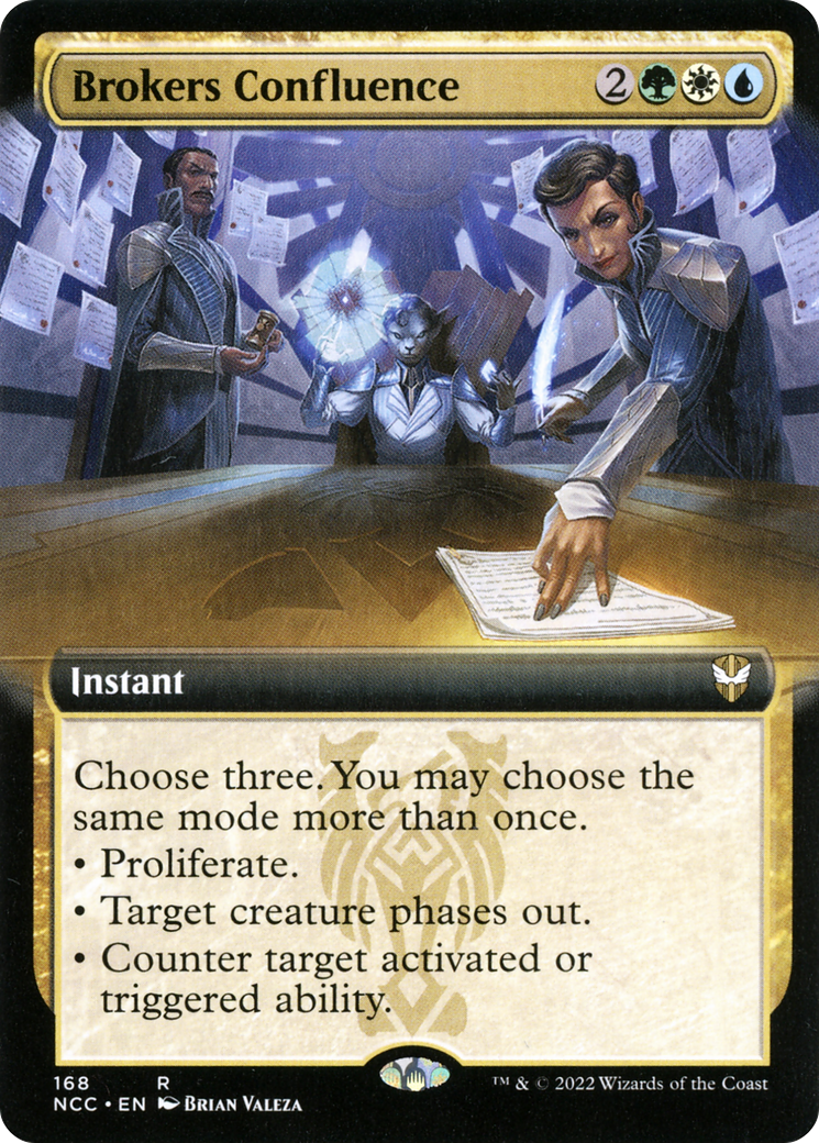 Brokers Confluence (NCC-168) [New Capenna Commander]: (Extended Art)