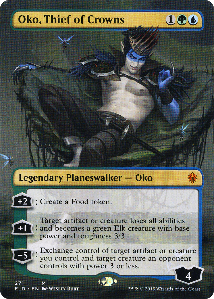 Oko, Thief of Crowns (ELD-271) [Throne of Eldraine] (Borderless)