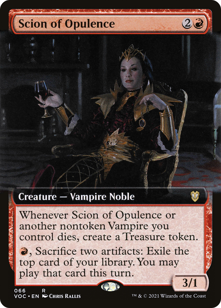 Scion of Opulence (Extended Art) (VOC-066) [Crimson Vow Commander]