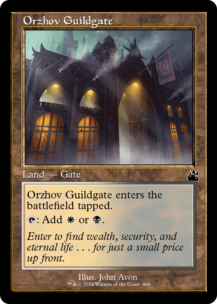 Orzhov Guildgate (RVR-406) [Ravnica Remastered] Foil