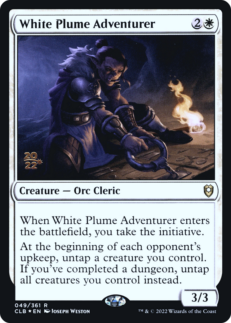 White Plume Adventurer (PRE-049) [Battle for Baldur's Gate Promos] Foil