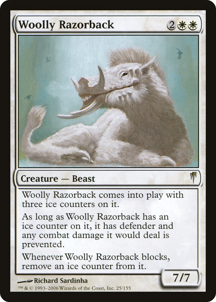 Woolly Razorback (CSP-025) [Coldsnap] Foil