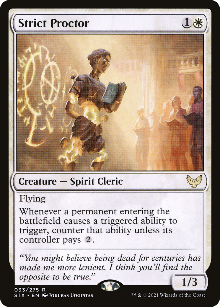 Strict Proctor (STX-033) [Strixhaven: School of Mages] Foil