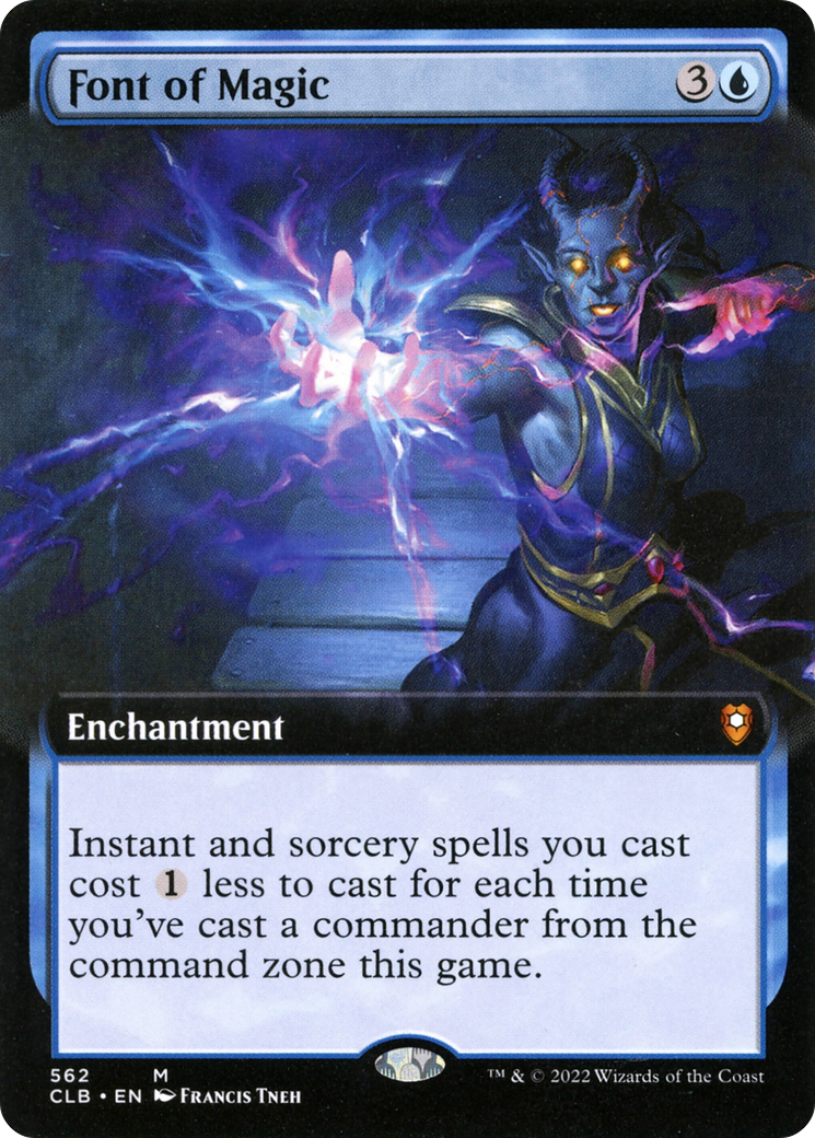 Font of Magic (Extended Art) (CLB-562) [Commander Legends: Battle for Baldur's Gate]
