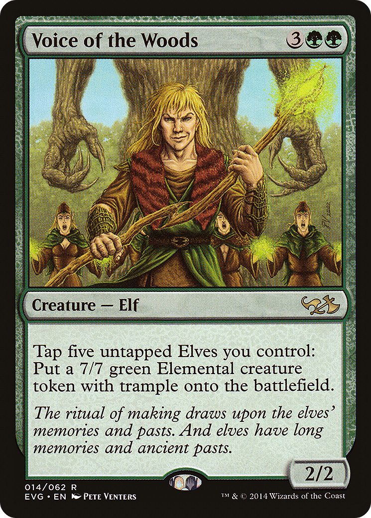 Voice of the Woods (DD3-014) [Duel Decks Anthology: Elves vs. Goblins]