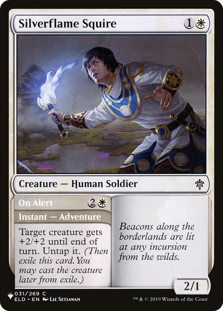 Silverflame Squire // On Alert (LIST-ELD-31) [The List]