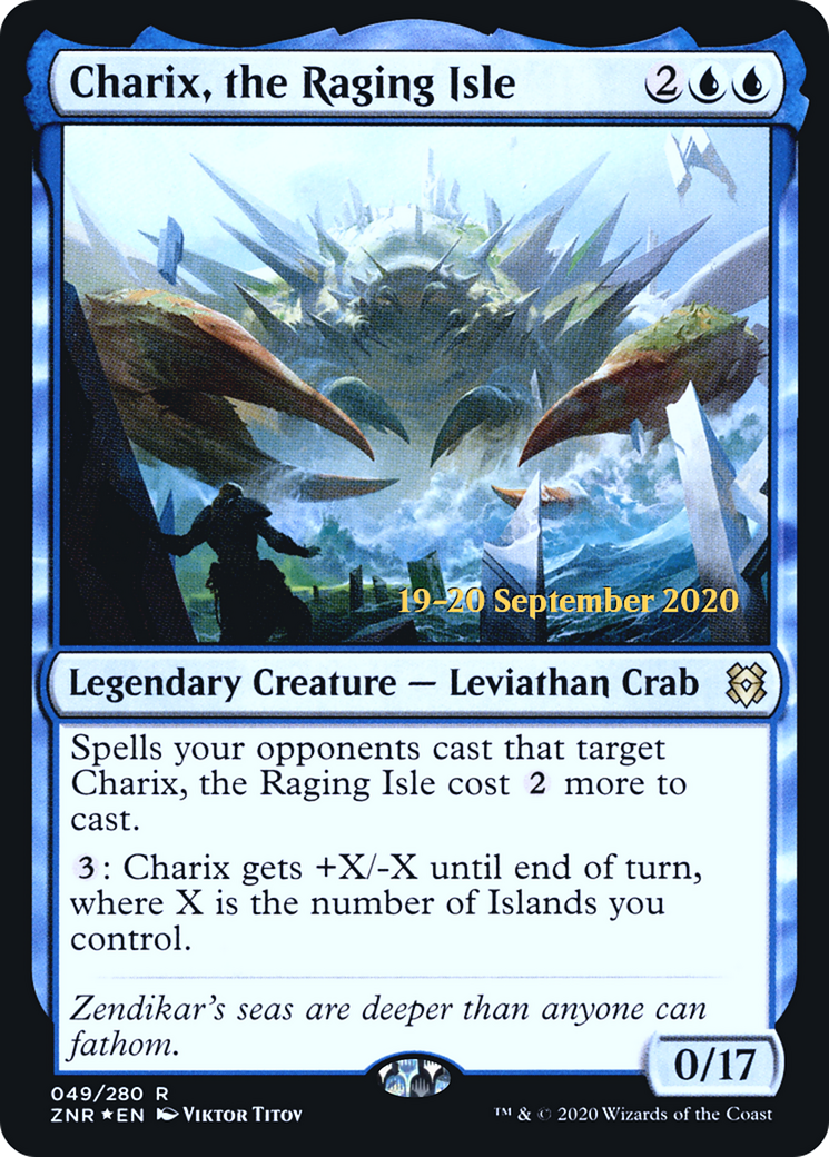 Charix, the Raging Isle (PRE-49S) [Zendikar Rising Promos] Foil
