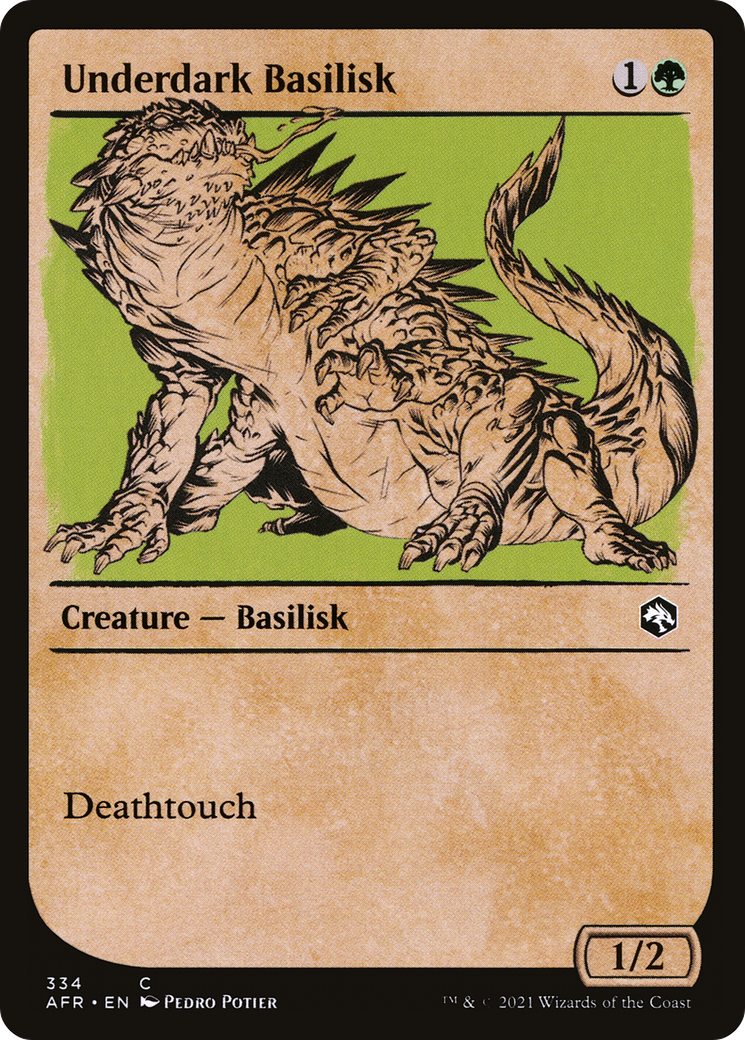 Underdark Basilisk (Showcase) (AFR-334) [Adventures in the Forgotten Realms]